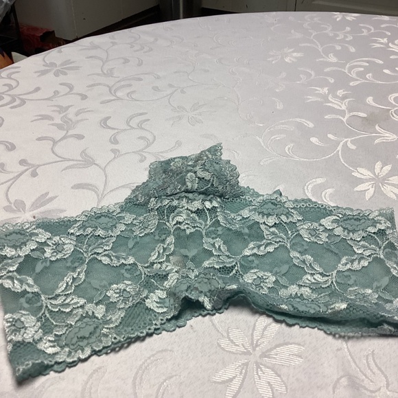 Victoria’s Secret lace boy shorts POWDER BLUE SMALL. NEW - Picture 3 of 7